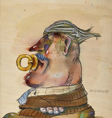 2019 Acrilici, carboncino, acquerello 35x45 cm