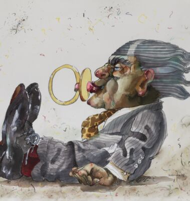 2019 Acquerello, acrilici, carboncino 70x55 cm